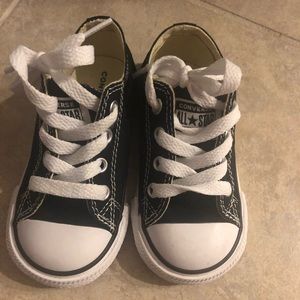 Toddler Black & White Converse